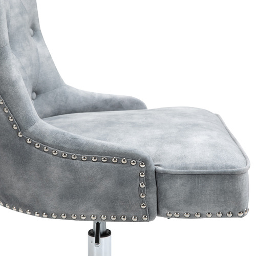 Crushed velvet office online chair